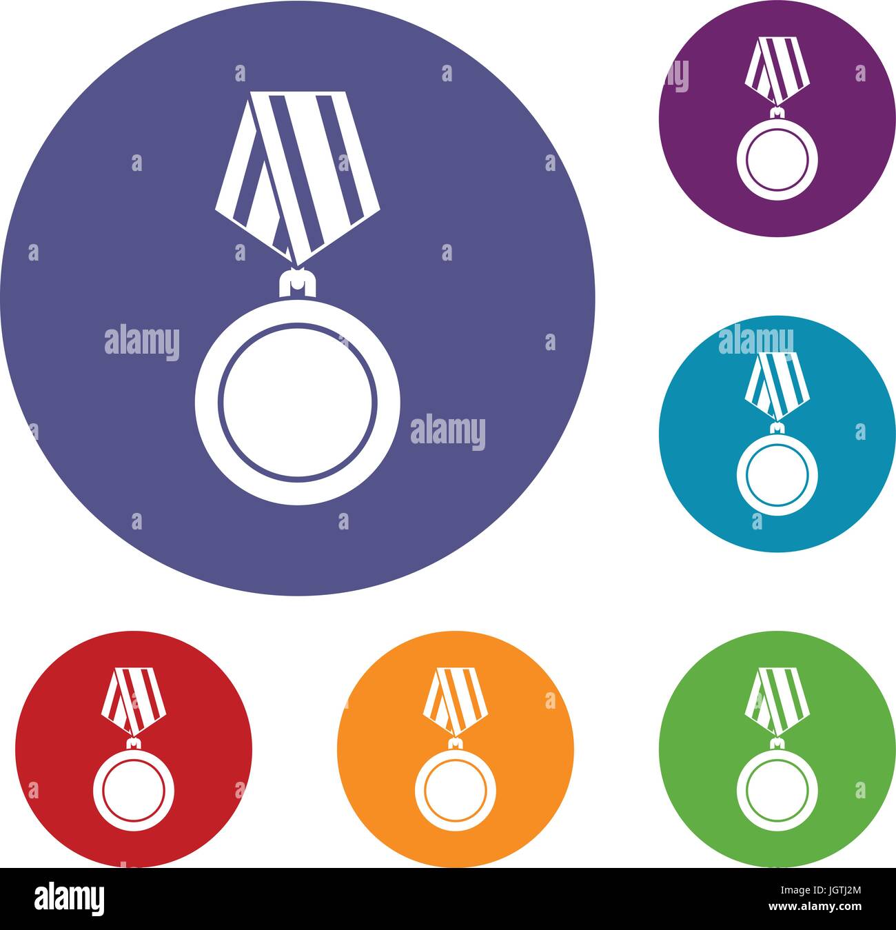 Winning medal icons set Stock Vector Image & Art - Alamy