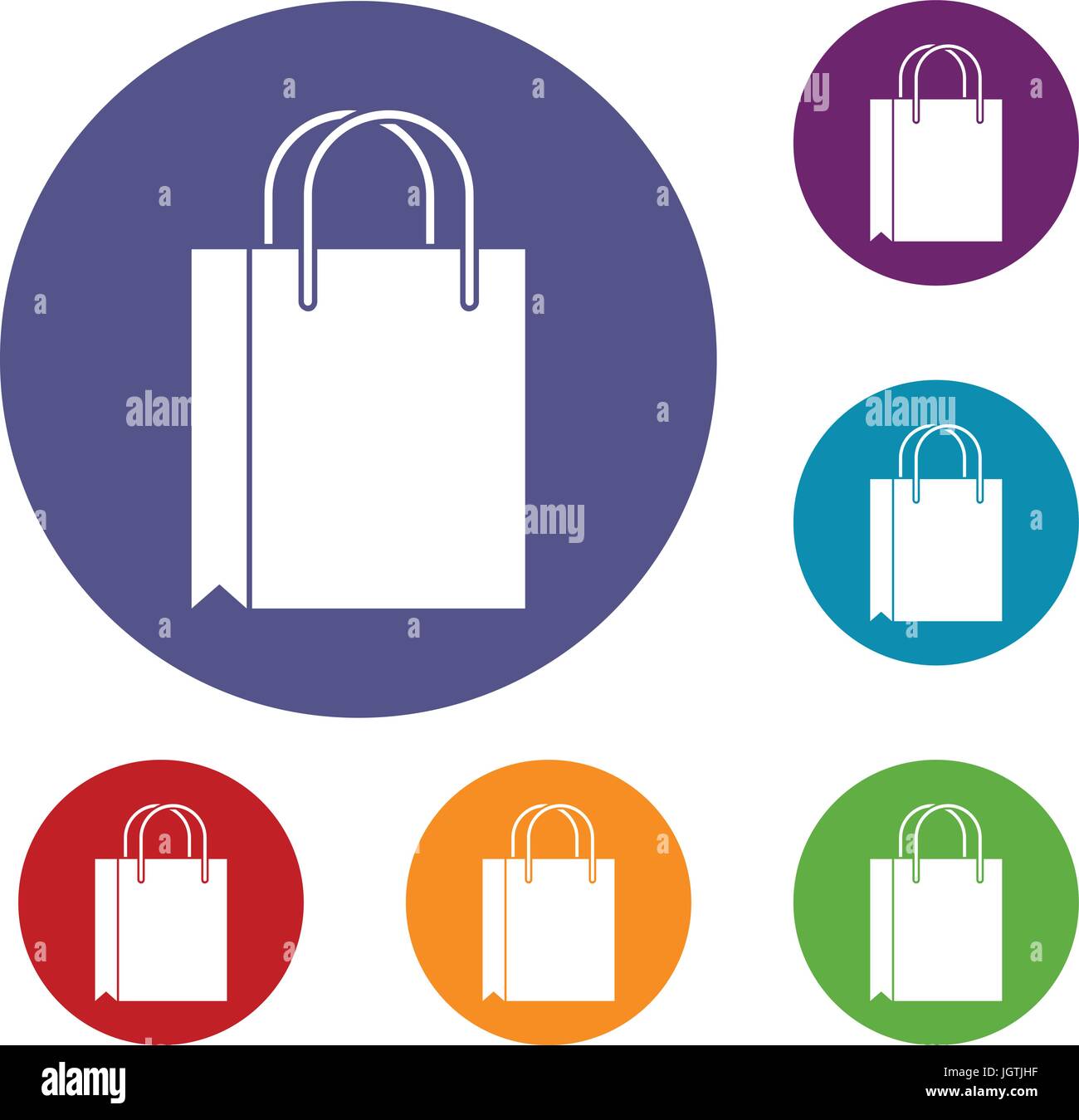 Shopping bag icons set Stock Vector Image & Art - Alamy