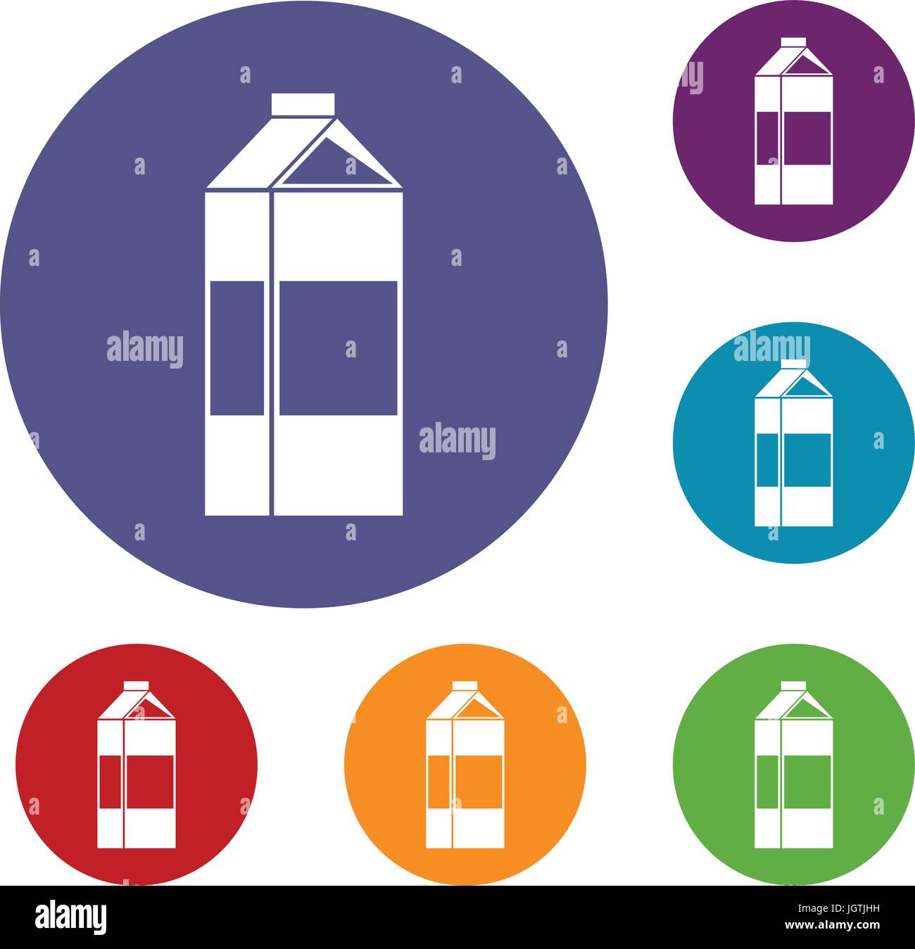 Milk icons set Stock Vector Image & Art - Alamy