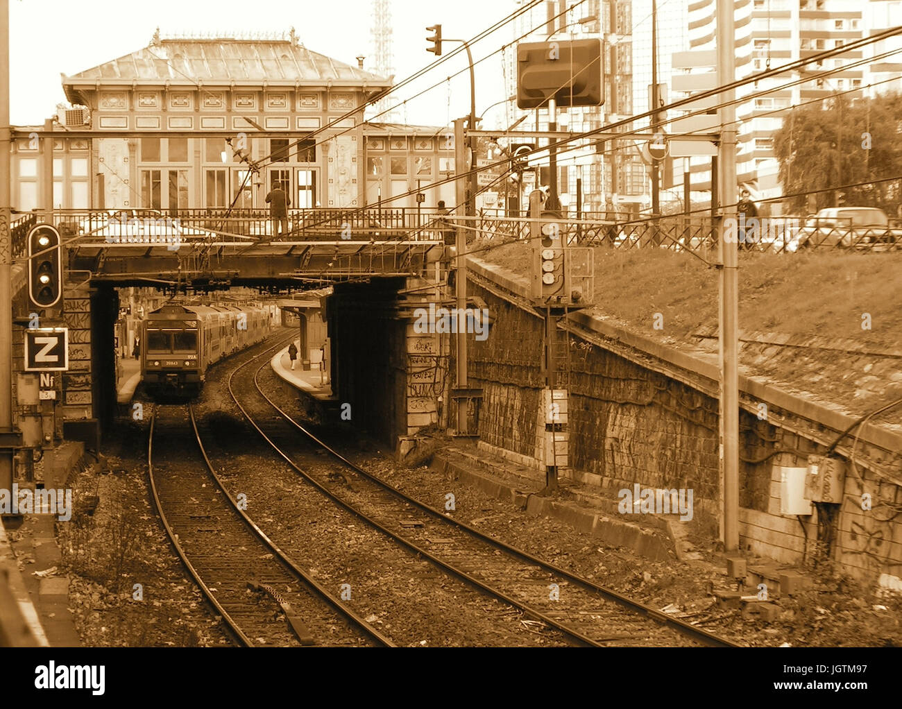 Javel, Gare RER, 15° arrondissement, Ile-de-France, Paris, France Stock Photo