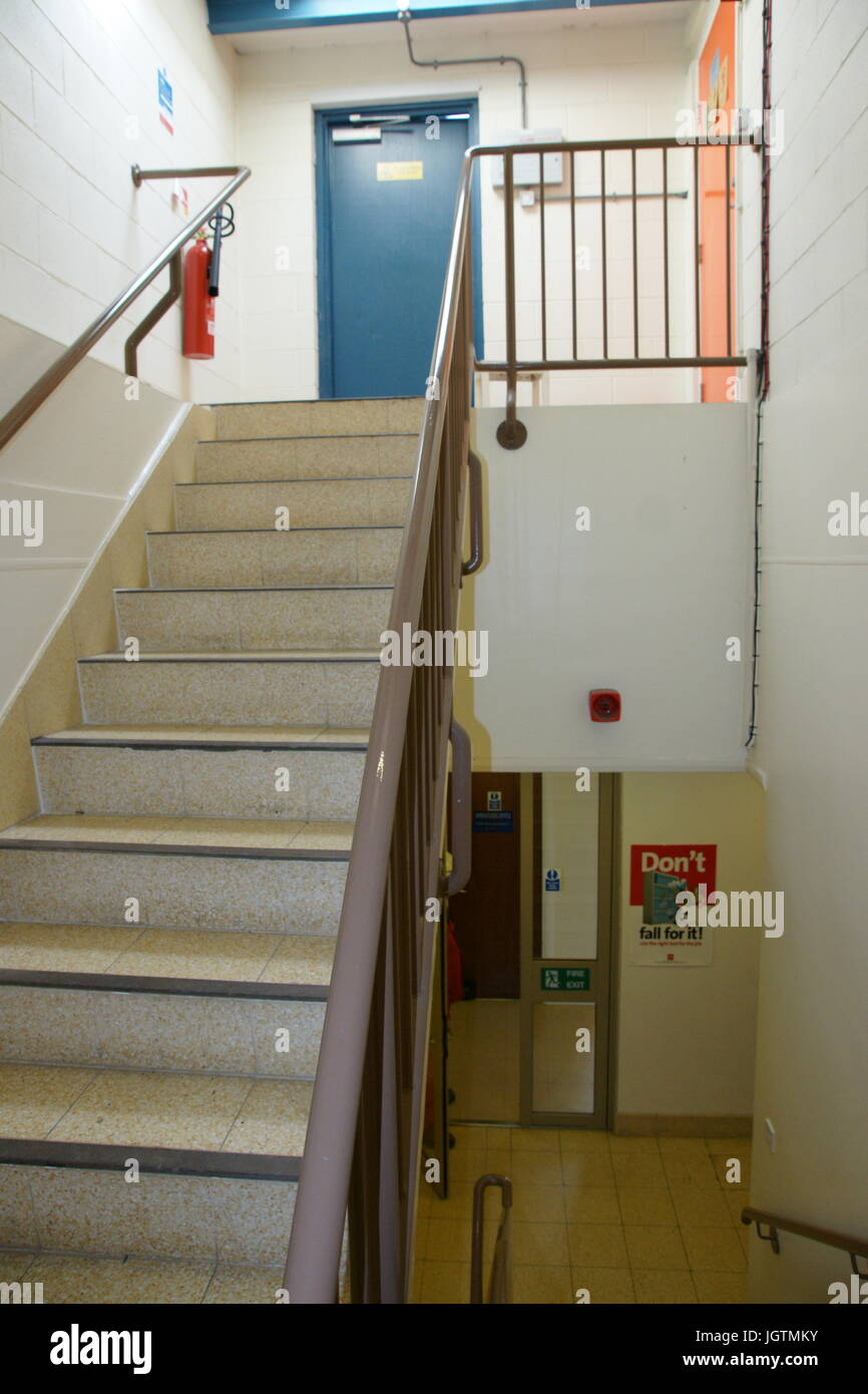 stairs, industrial and commercial access Stock Photo Alamy