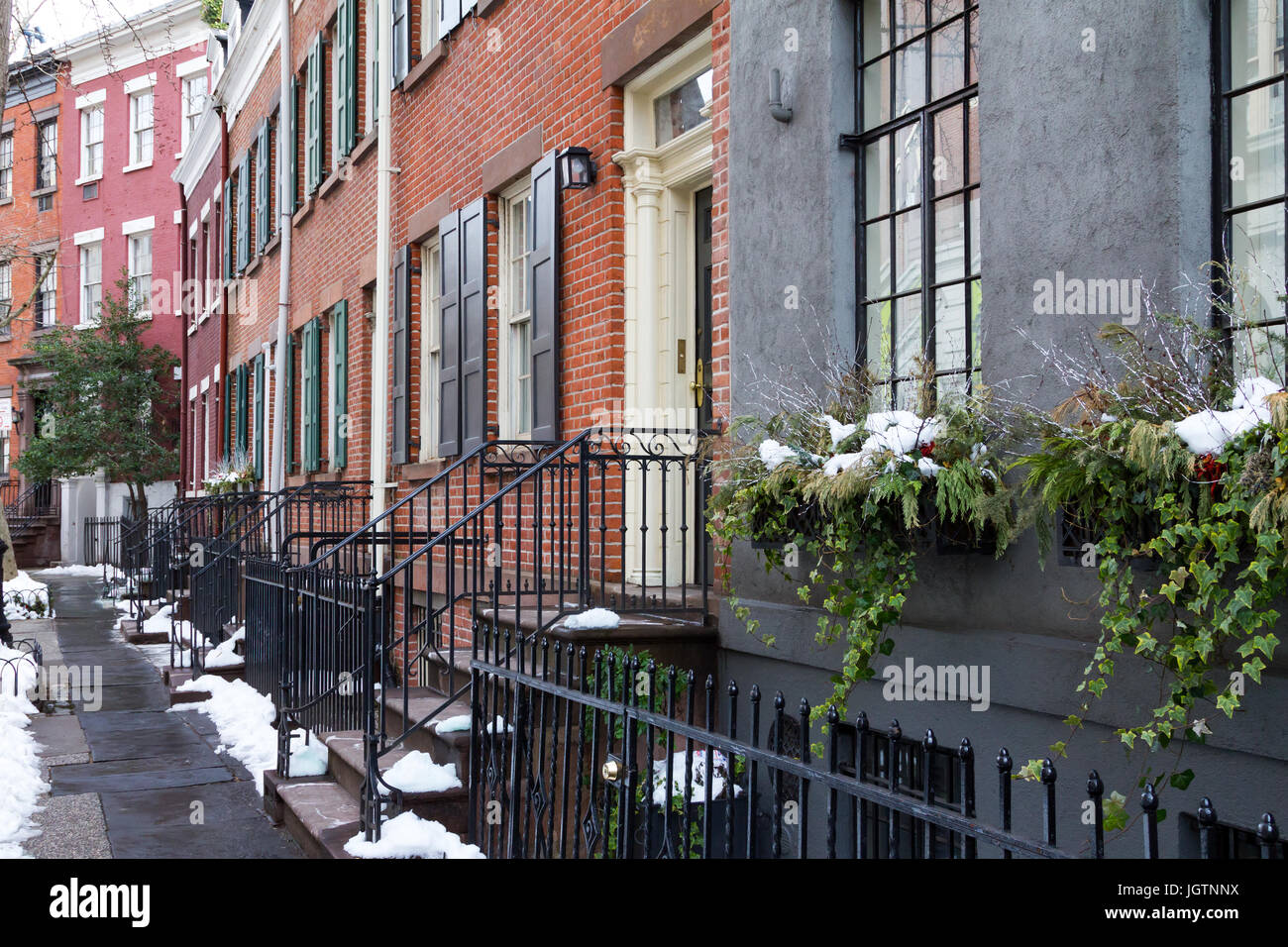 Grove street west village new york hires stock photography and images