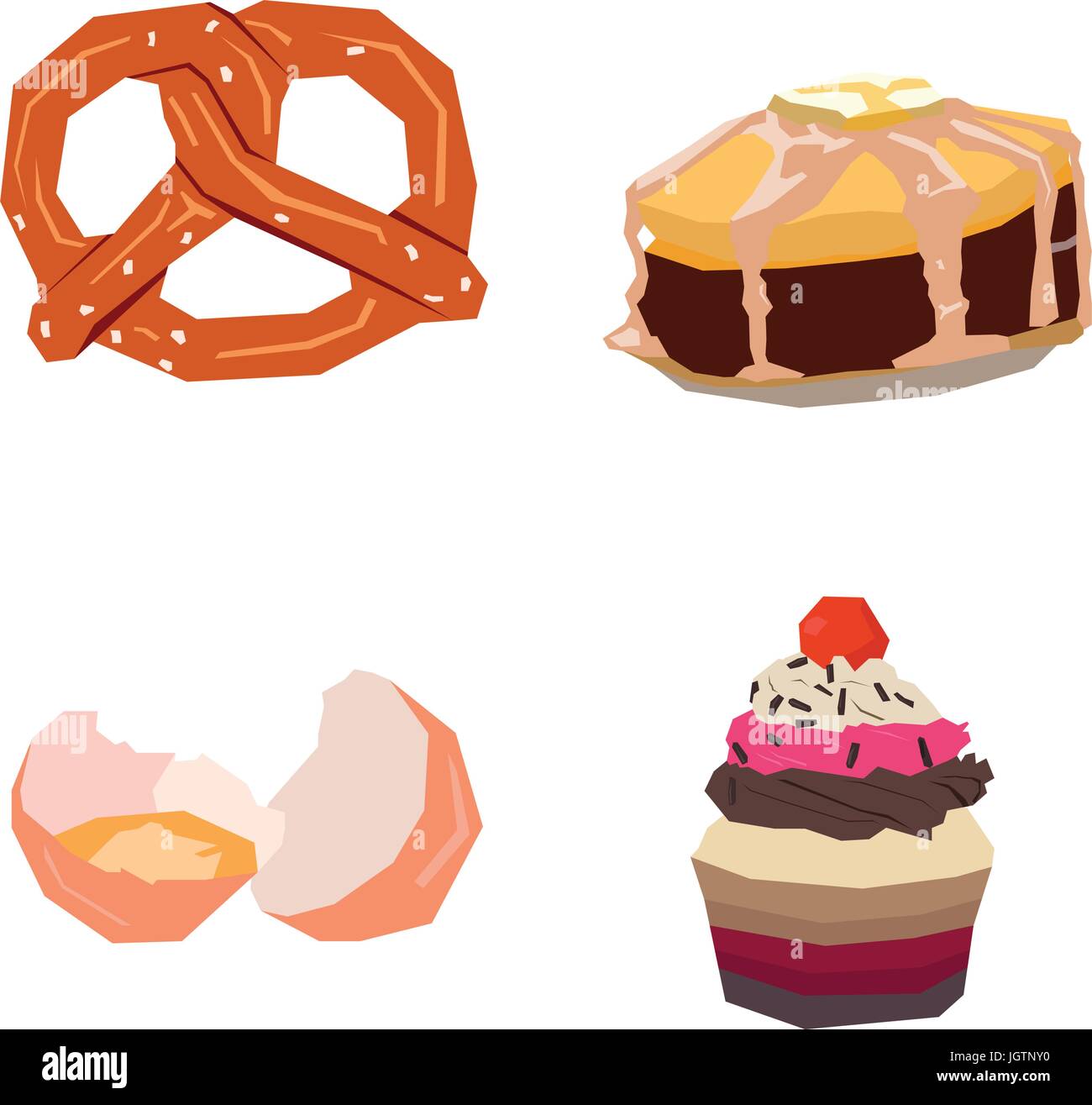 Set of bakery icons Stock Vector Image & Art - Alamy