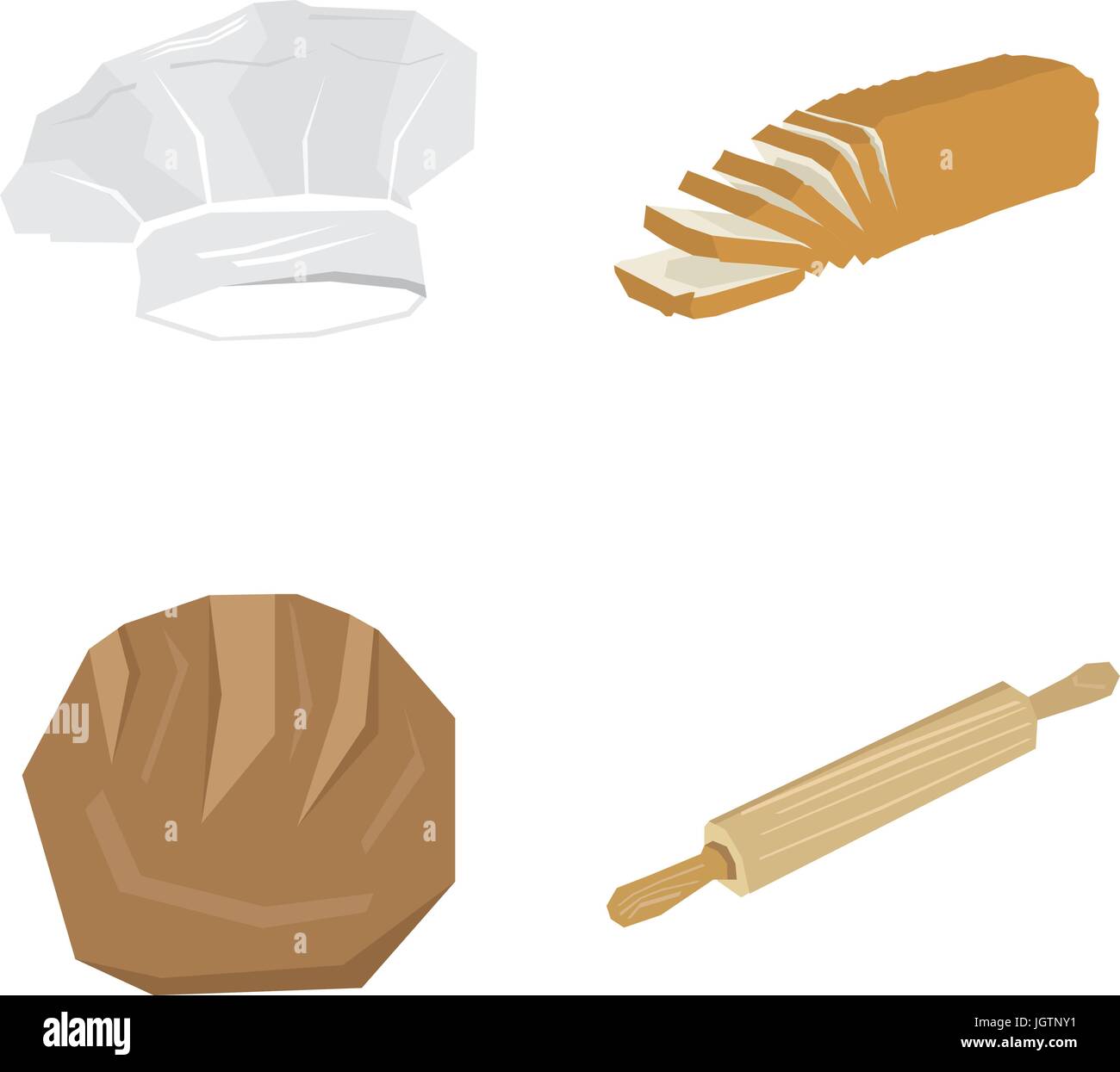 Set of bakery icons Stock Vector Image & Art - Alamy