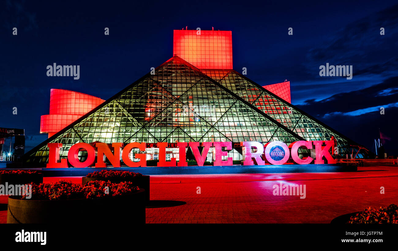 Rock and Roll Hall of Fame Stock Photo Alamy