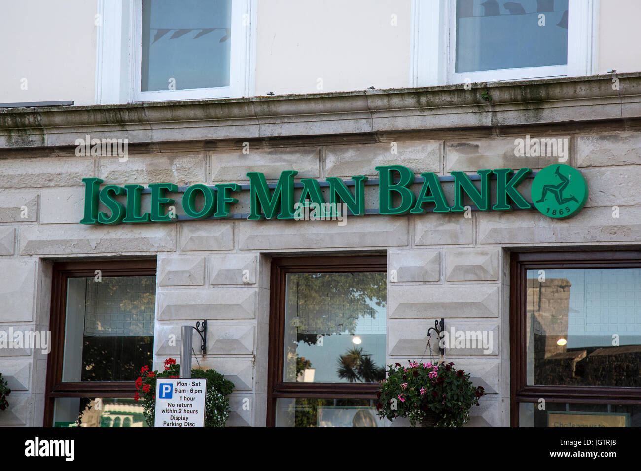 Front of The Isle of man Bank in Castletown, on The Isle of man Stock Photo Alamy