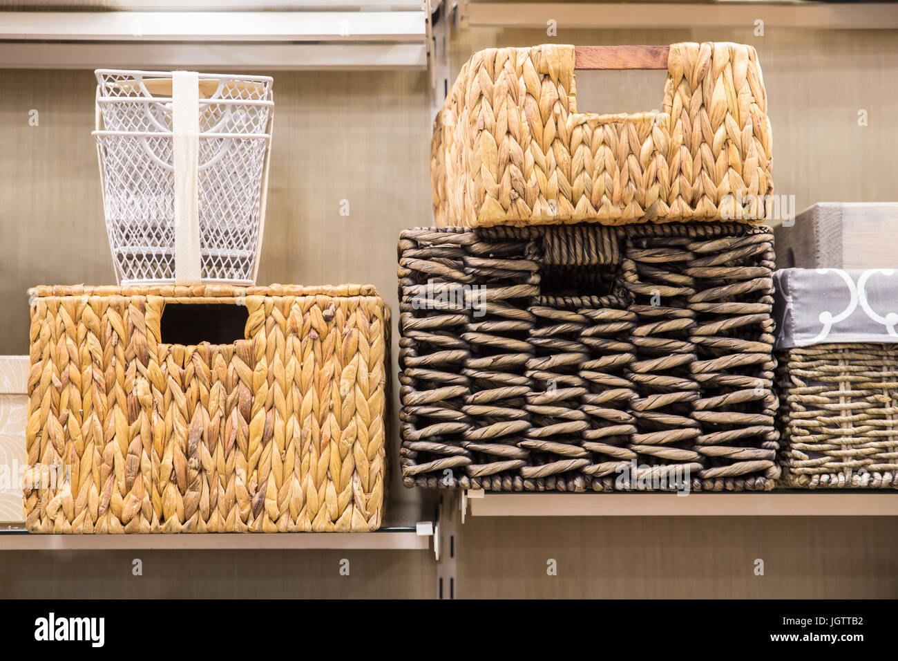 Kitchen storage baskets hi-res stock photography and images - Alamy