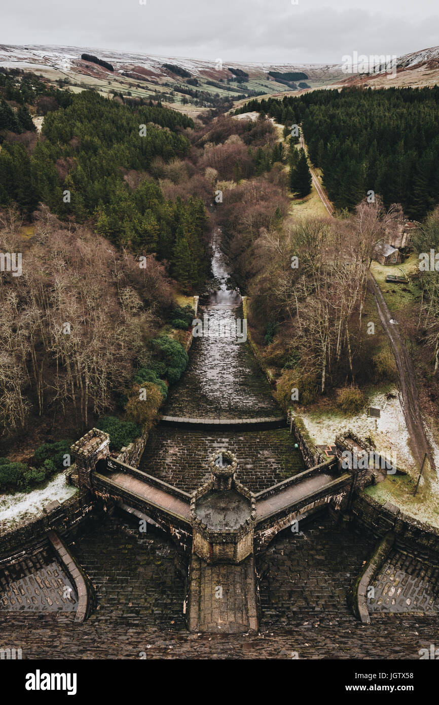 Scar House reservoir dam Stock Photo Alamy
