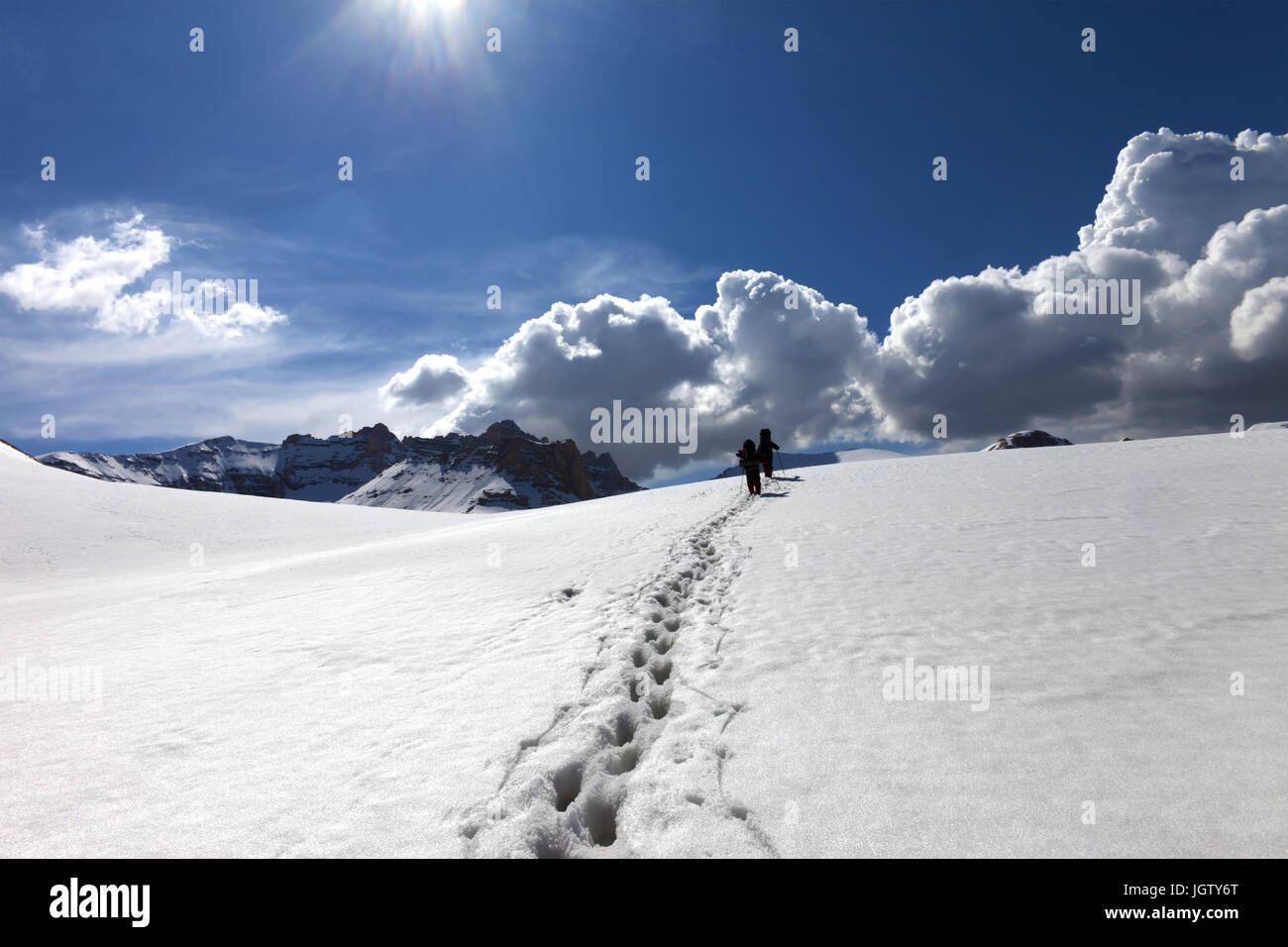Two hikers go trekking hi-res stock photography and images - Alamy
