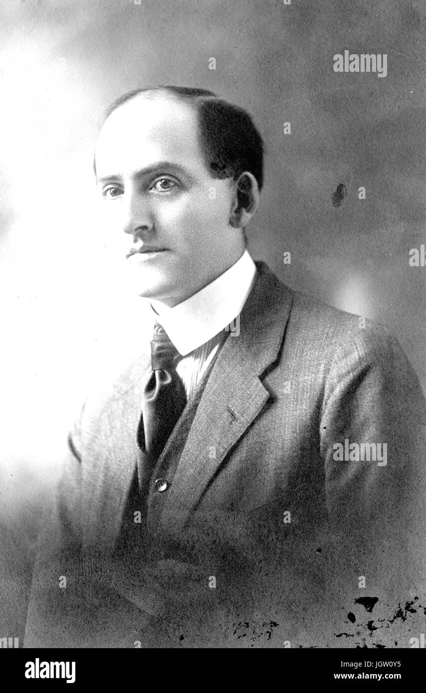 Half length sitting portrait of archaeology and classics scholar J. B. Edwards, 1910. Stock Photo