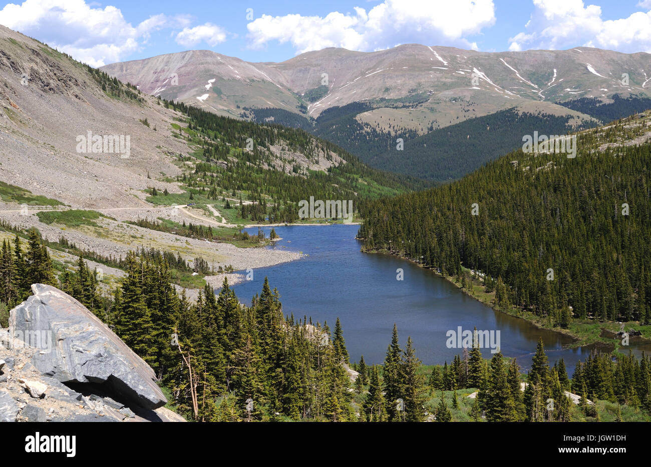 Blue Lakes-Monte Cristo Gulch near Breckenridge, Colorado, USA Stock Photo