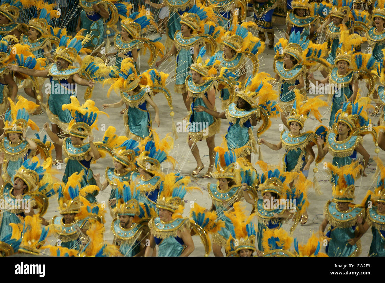 Dancers of portela samba school hi-res stock photography and images - Alamy