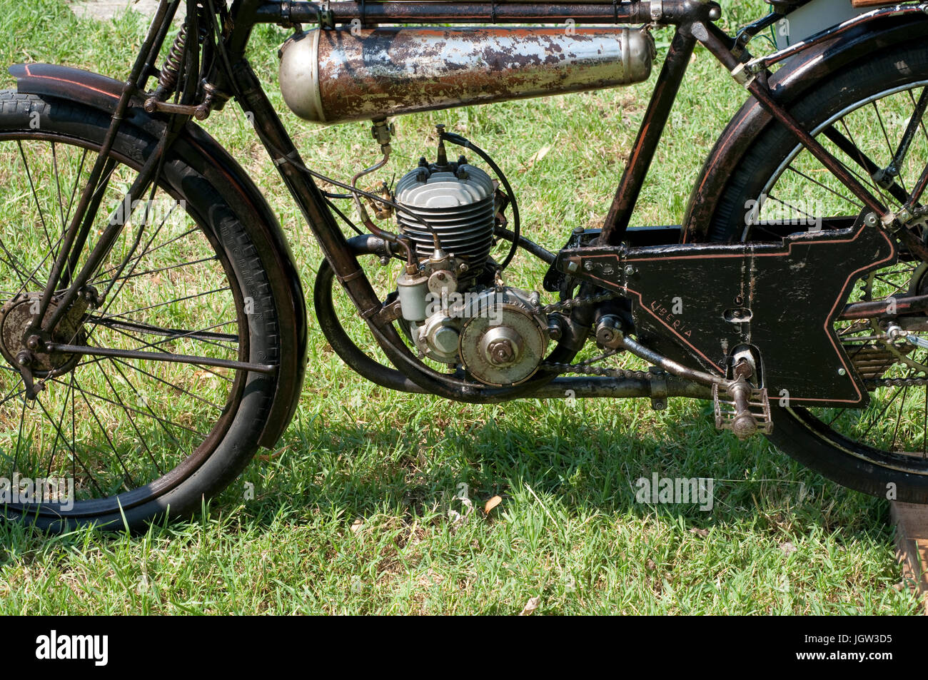 1925 Liberia Classic Motorcycle, Engine Motorcycle Aubier and Dunne Stock  Photo - Alamy