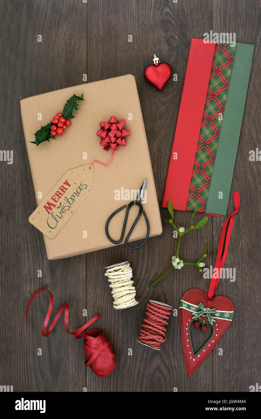 christmas parcel ribbon
