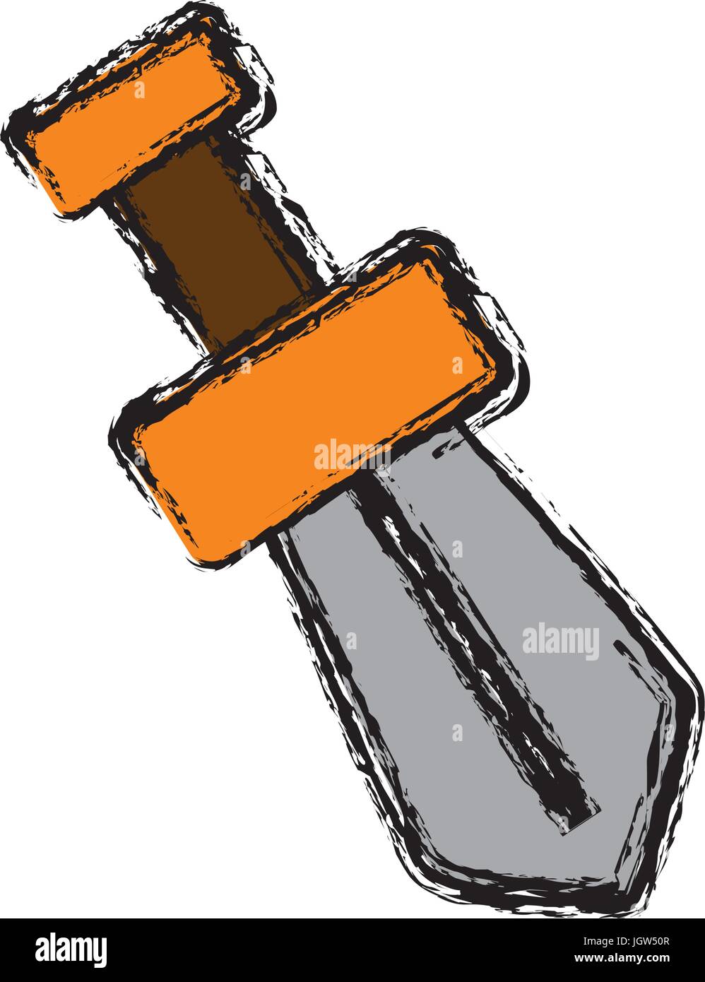 sword icon over white background vector illustration Stock Vector Image ...