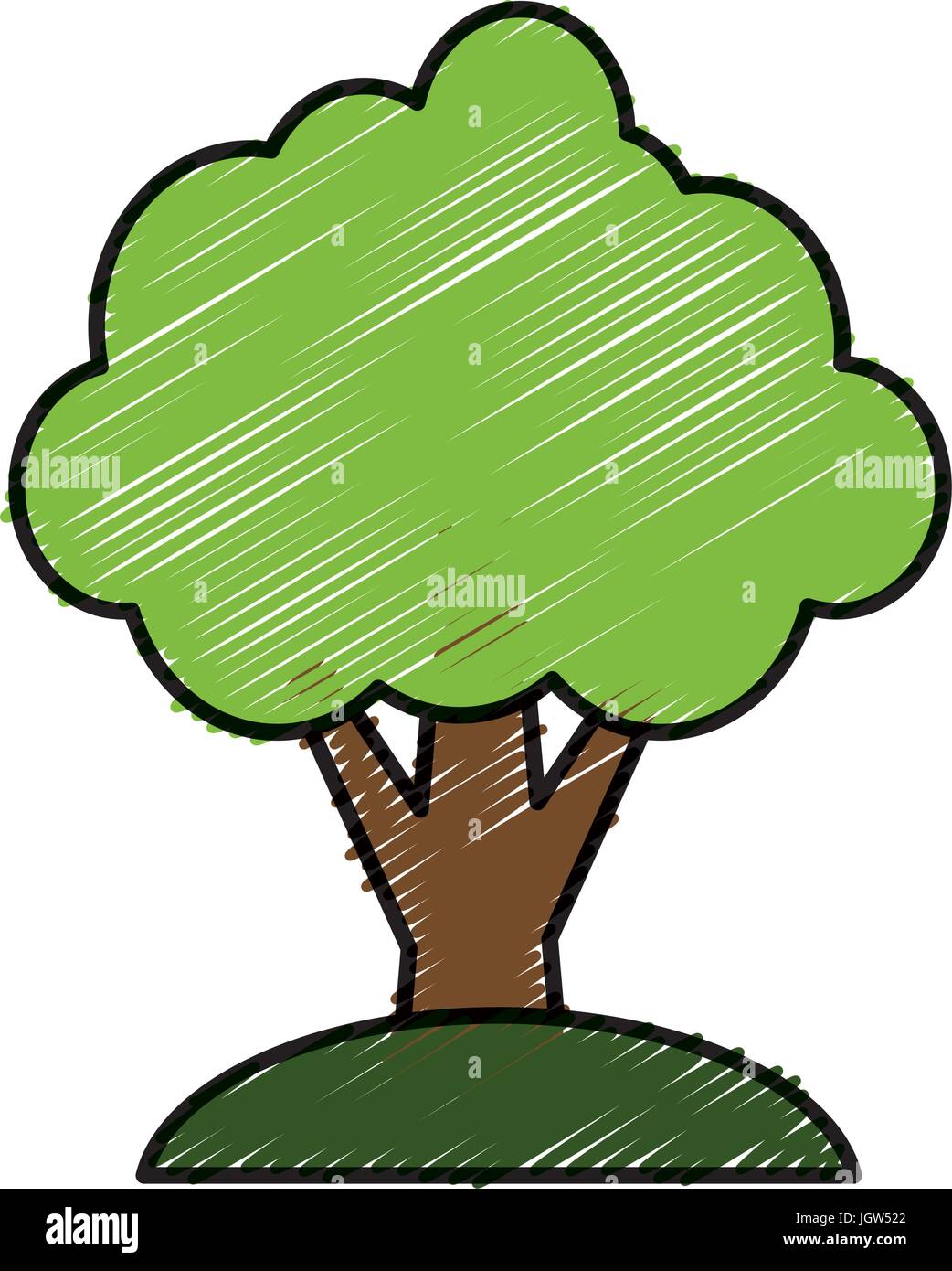 tree icon over white background vector illustration Stock Vector Image ...