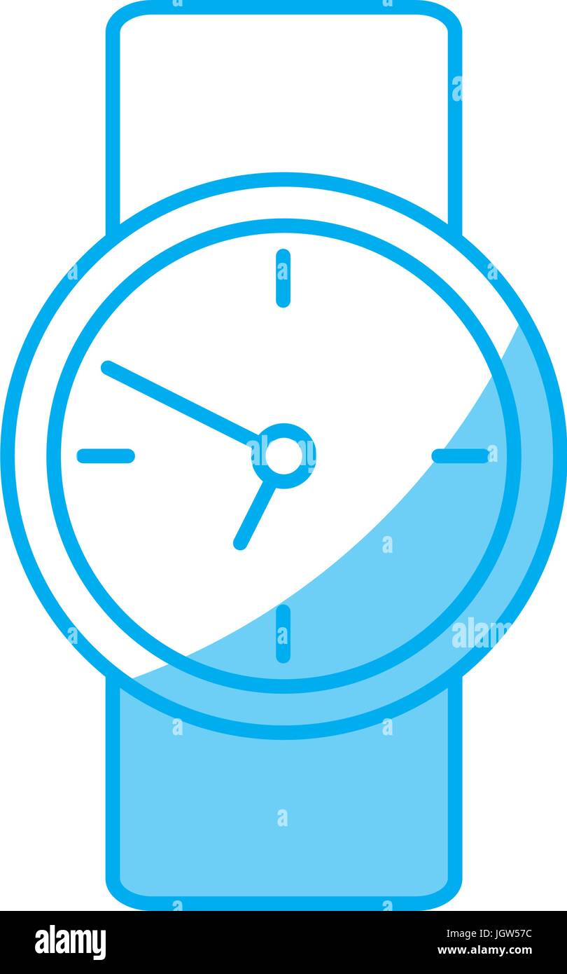 watch icon over white background vector illustration Stock Vector Image ...