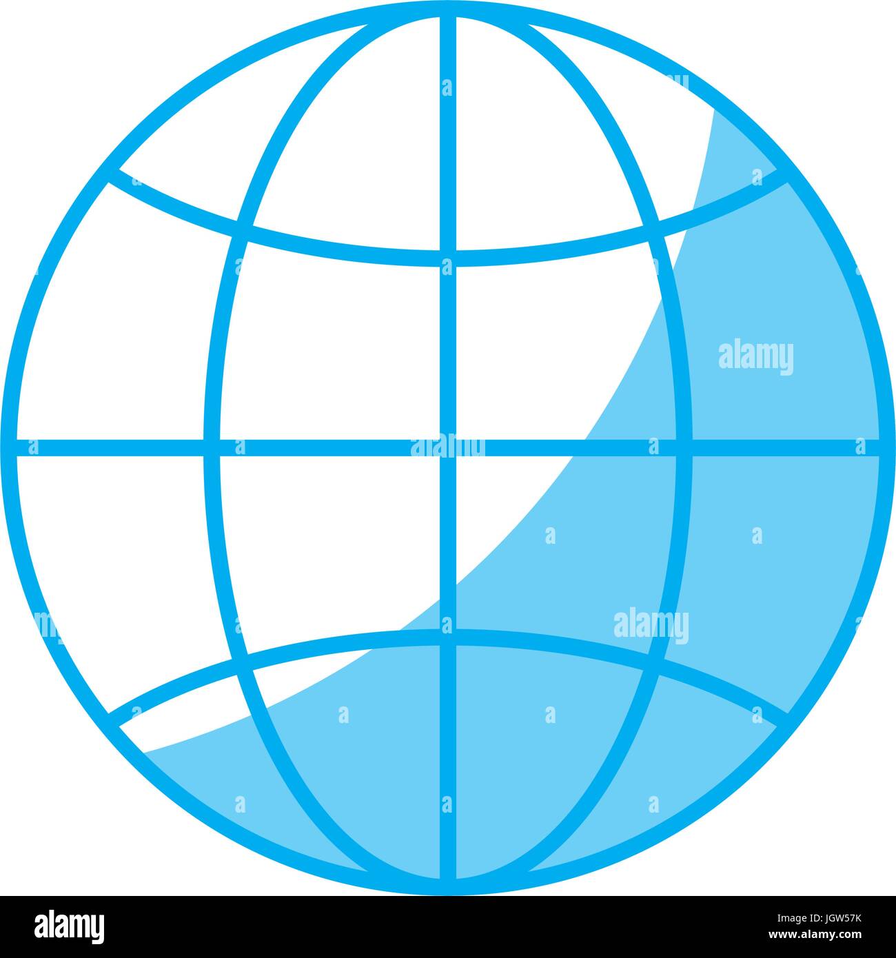 global sphere icon over white background vector illustration Stock ...