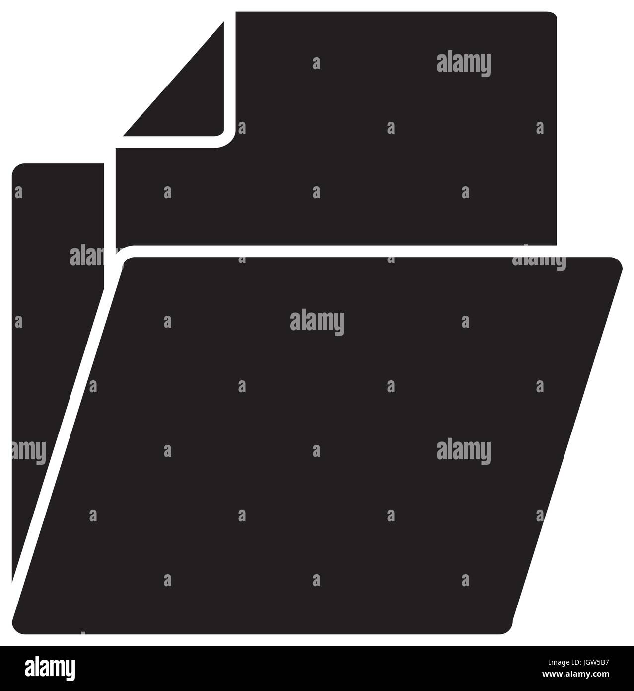 document folder icon over white background vector illustration Stock ...