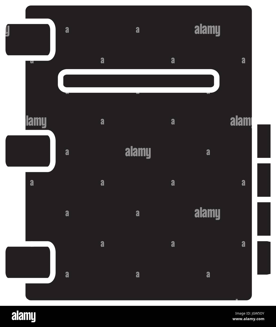 notebook icon over white background vector illustration Stock Vector ...