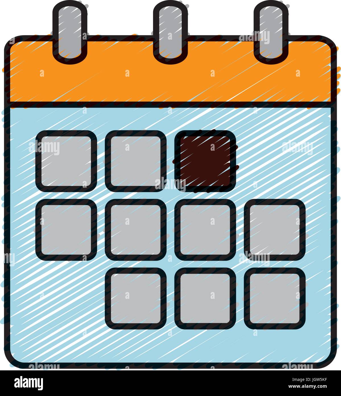 calendar icon over white background colorful design vector illustration ...