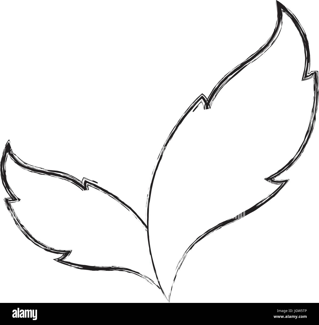 leaves icon over white background vector illustration Stock Vector ...