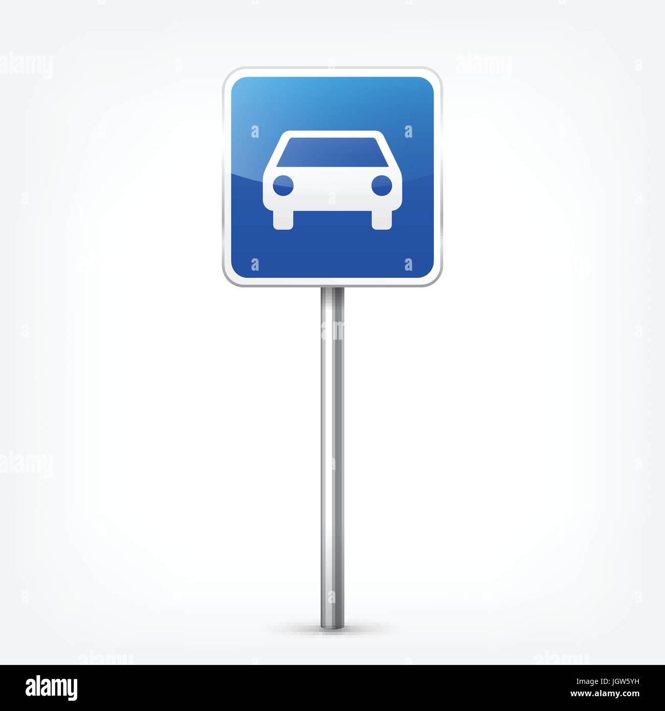 Road blue signs collection isolated on white background. Road ...
