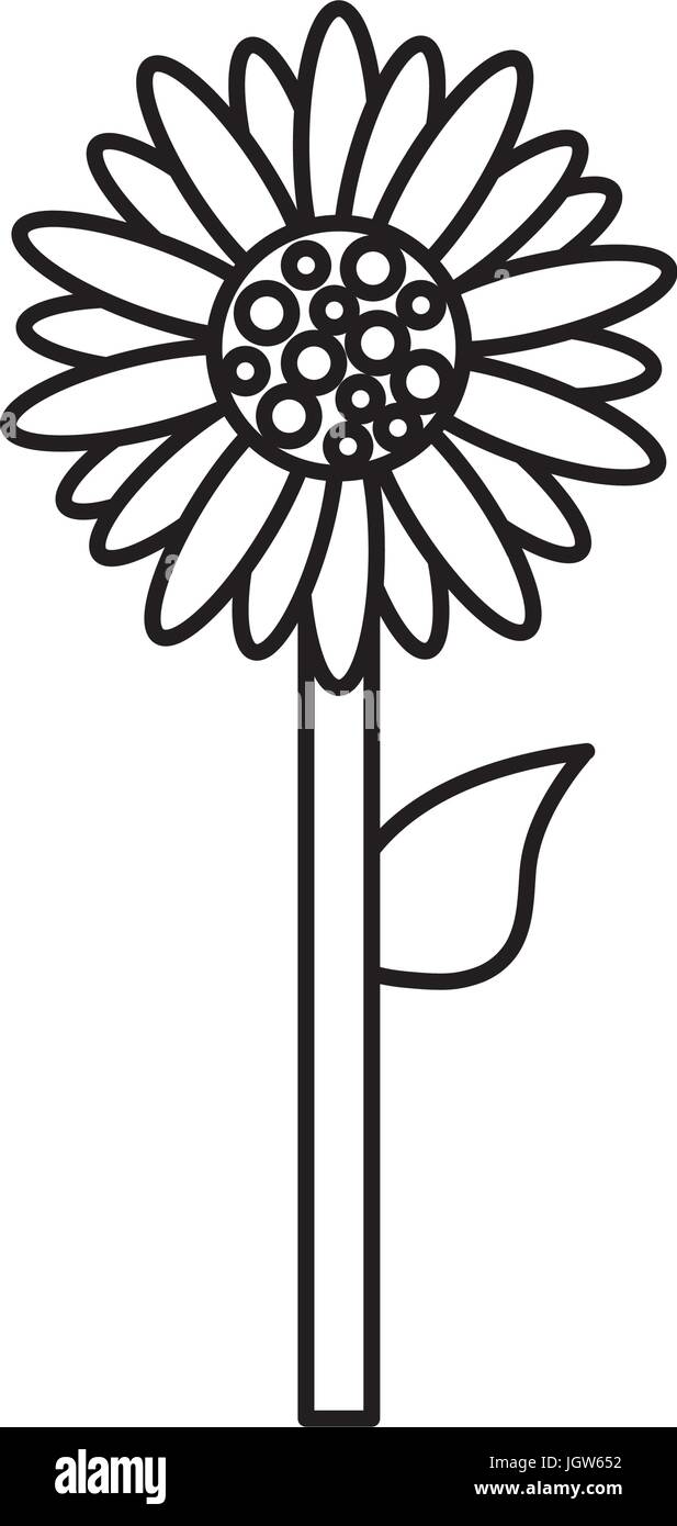 flower icon over white background vector illustration Stock Vector ...