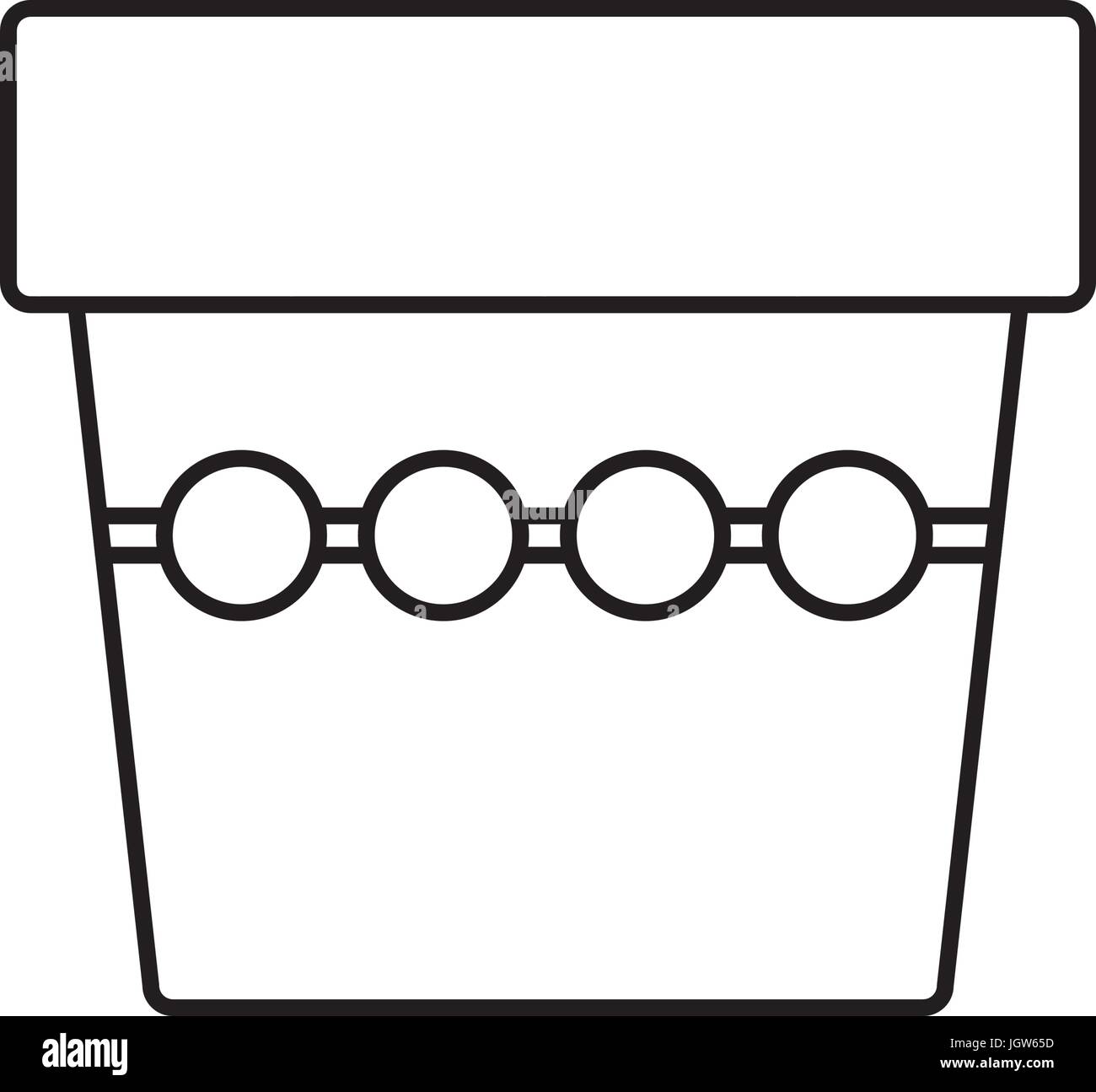 flower pot icon over white background vector illustration Stock Vector ...