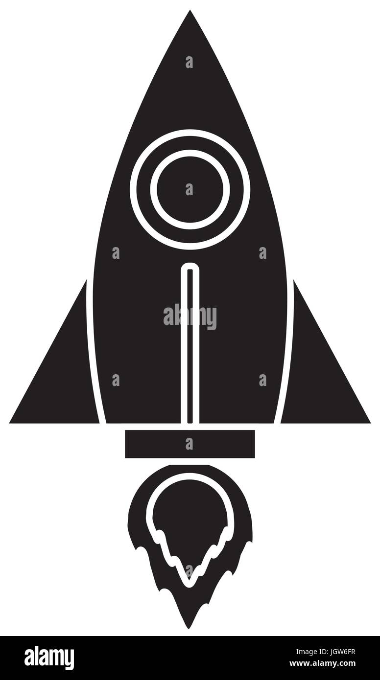 space rocket icon over white background vector illustration Stock ...
