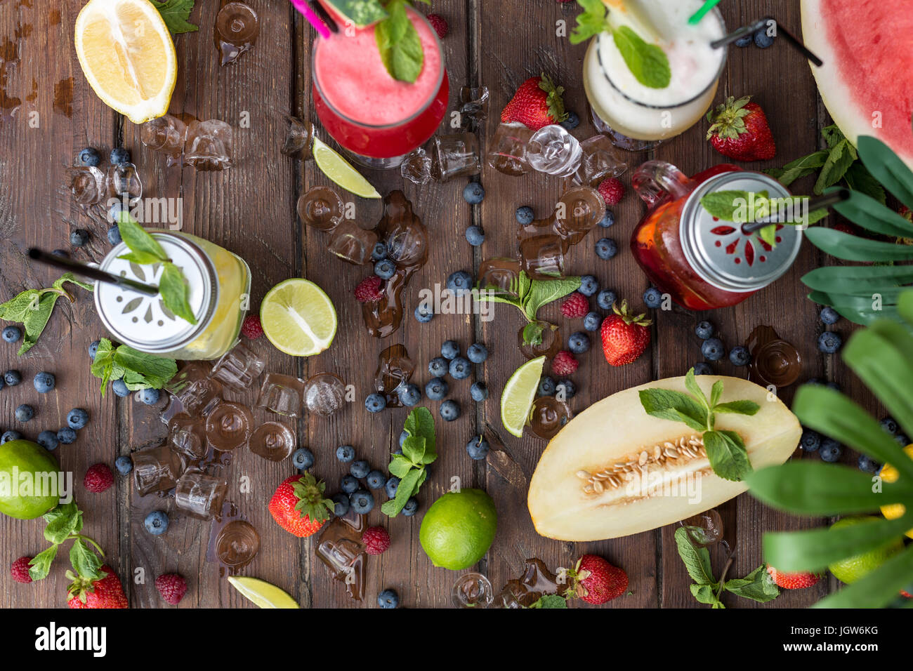 Summer fruit cocktail hi-res stock photography and images - Alamy