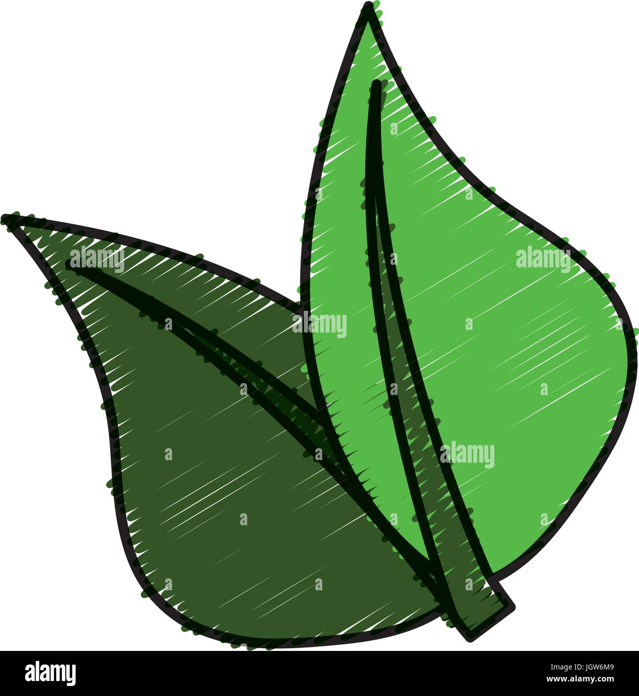 leaves icon over white background vector illustration Stock Vector ...