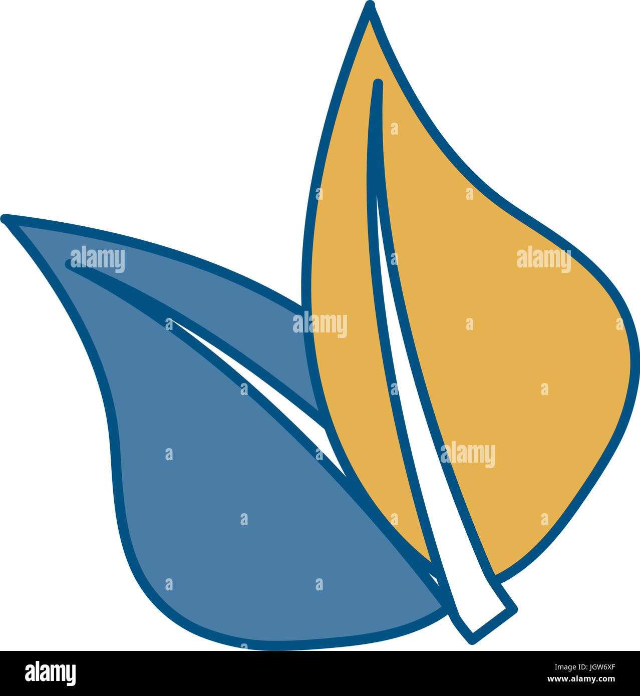 leaves icon over white background vector illustration Stock Vector ...