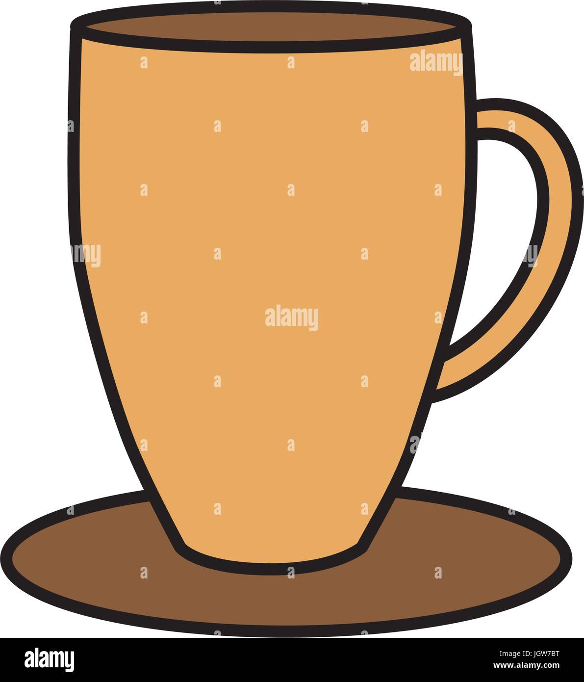 coffee mug icon over white background vector illustration Stock Vector ...