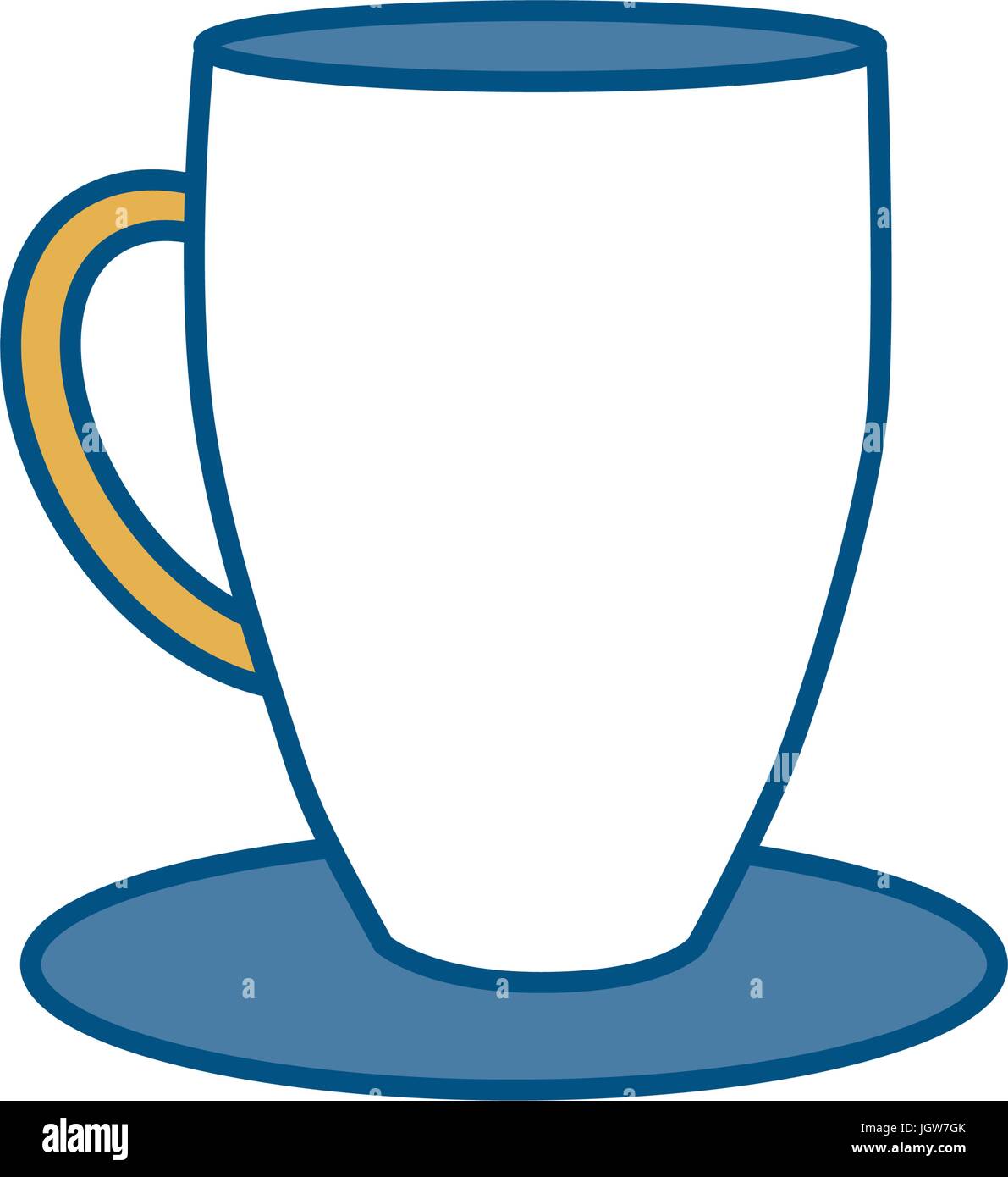 coffee mug icon over white background vector illustration Stock Vector ...