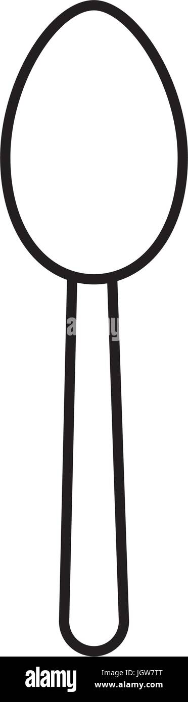 spoon icon over white background vector illustration Stock Vector Image ...