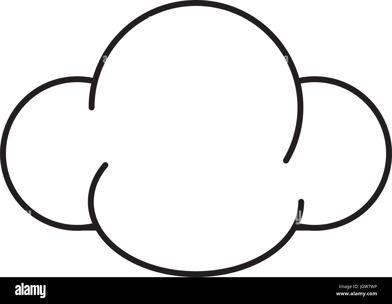 cloud icon over white background vector illustration Stock Vector Image ...