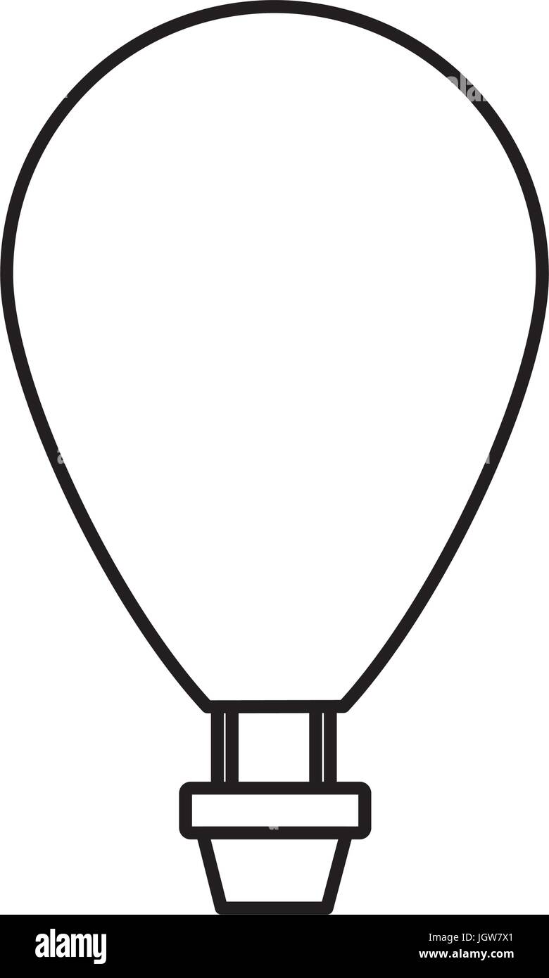 air balloon icon over white background vector illustration Stock Vector ...
