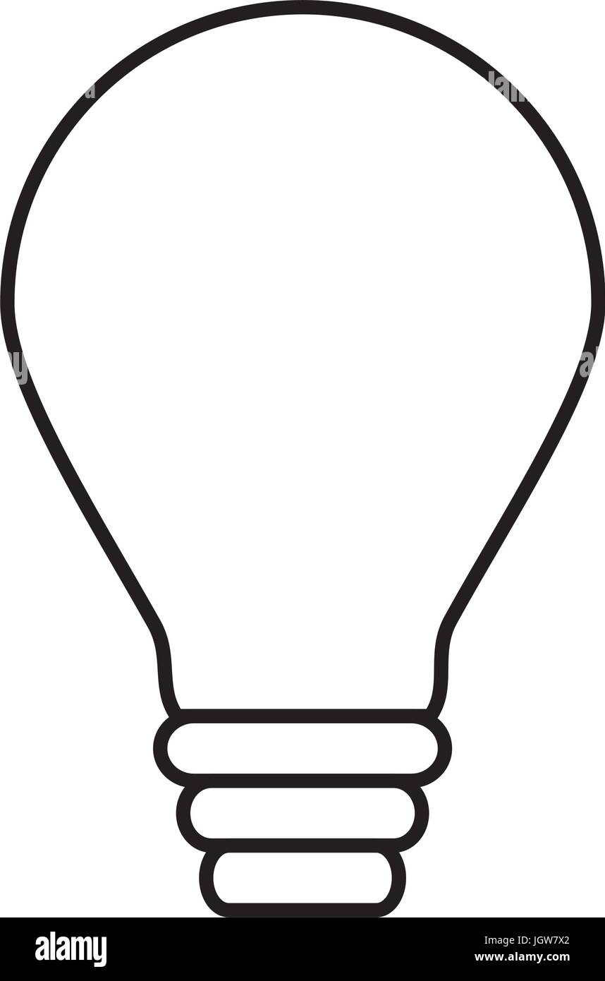 light bulb icon over white background vector illustration Stock Vector ...