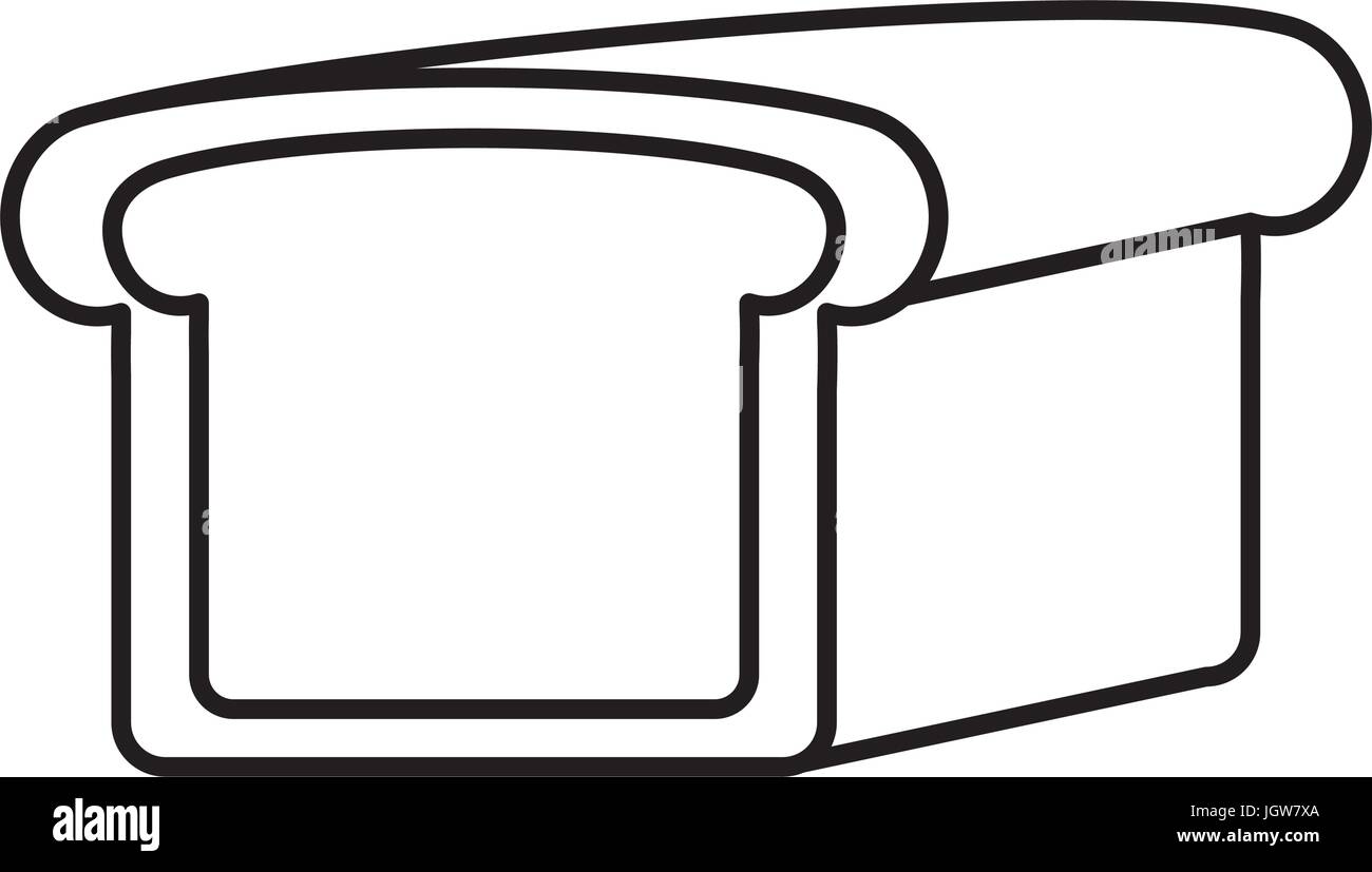 bread icon over white background vector illustration Stock Vector Image ...