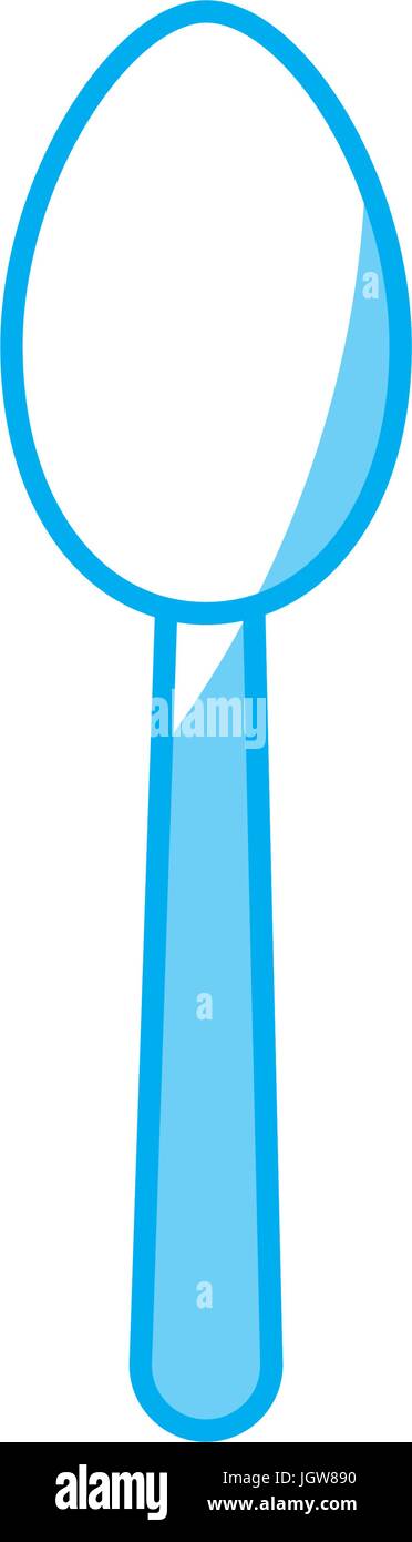 spoon icon over white background vector illustration Stock Vector Image ...