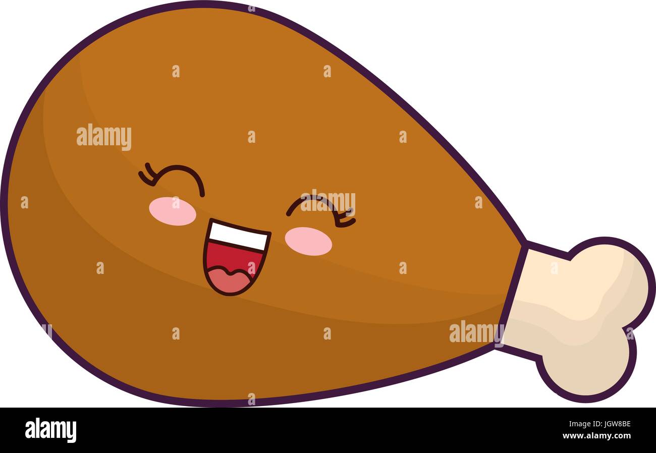 pics Kawaii Fried Chicken Logo https www alamy com stock photo kawaii fried chicken leg icon over white background colorful design 148072834 html