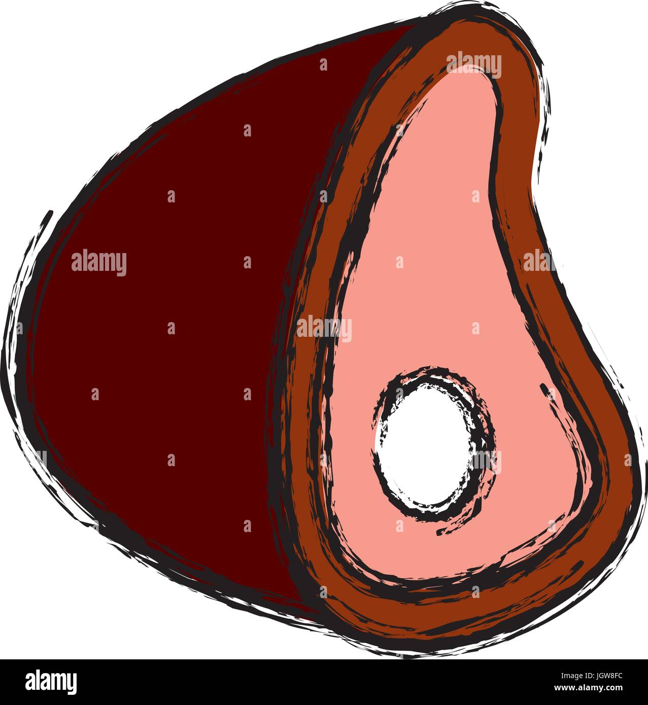 steak of meat icon Stock Vector Image & Art - Alamy