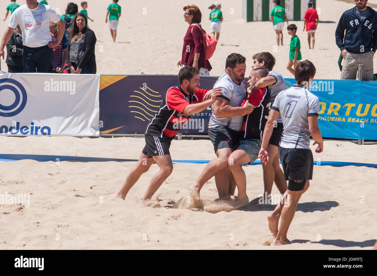 Figueira beach rugby international tournament held at Figueira da Foz Stock Photo