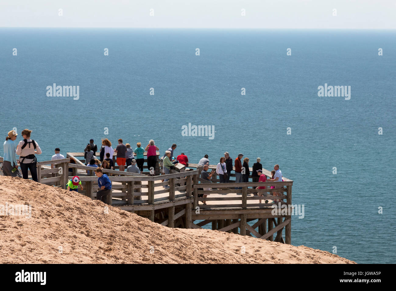Empire, Michigan Visitors at Sleeping Bear Dunes National Lakeshore