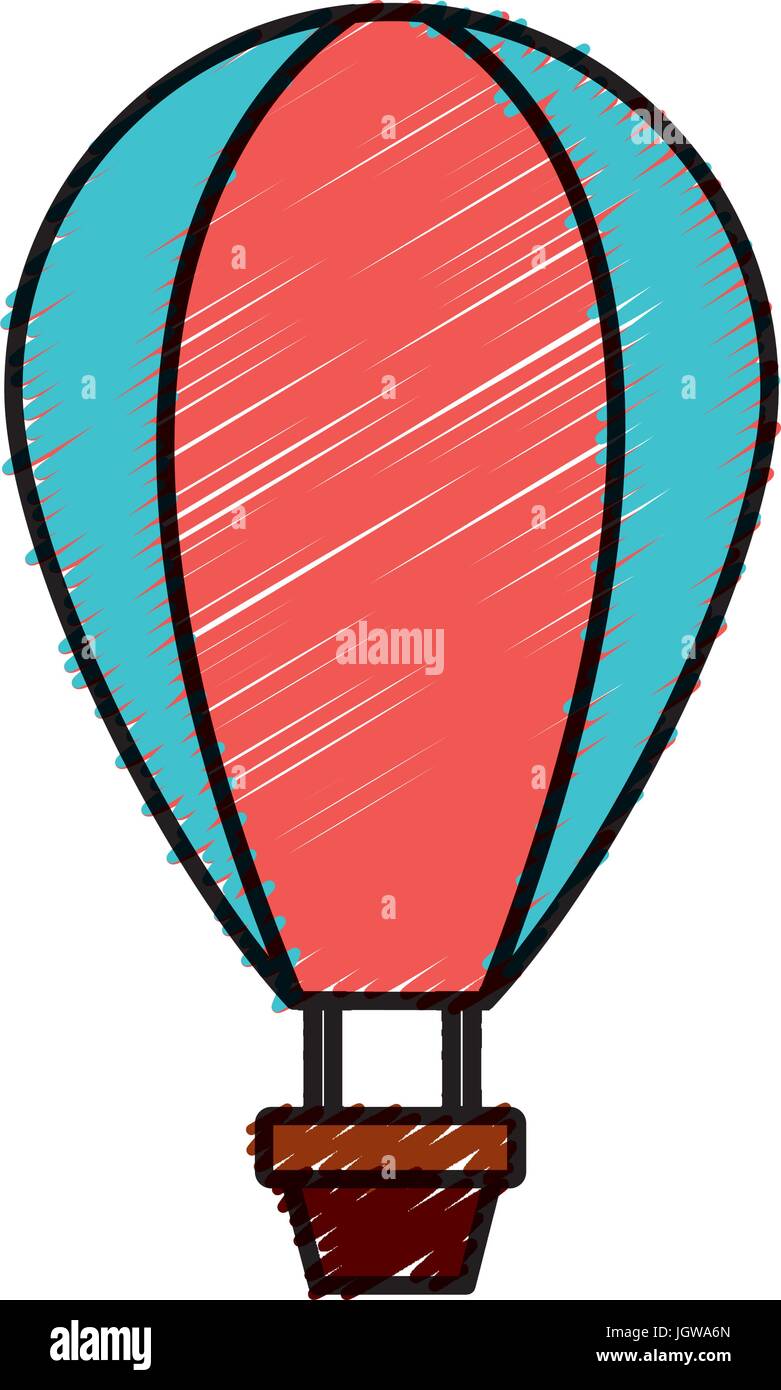 air balloon icon over white background vector illustration Stock Vector ...
