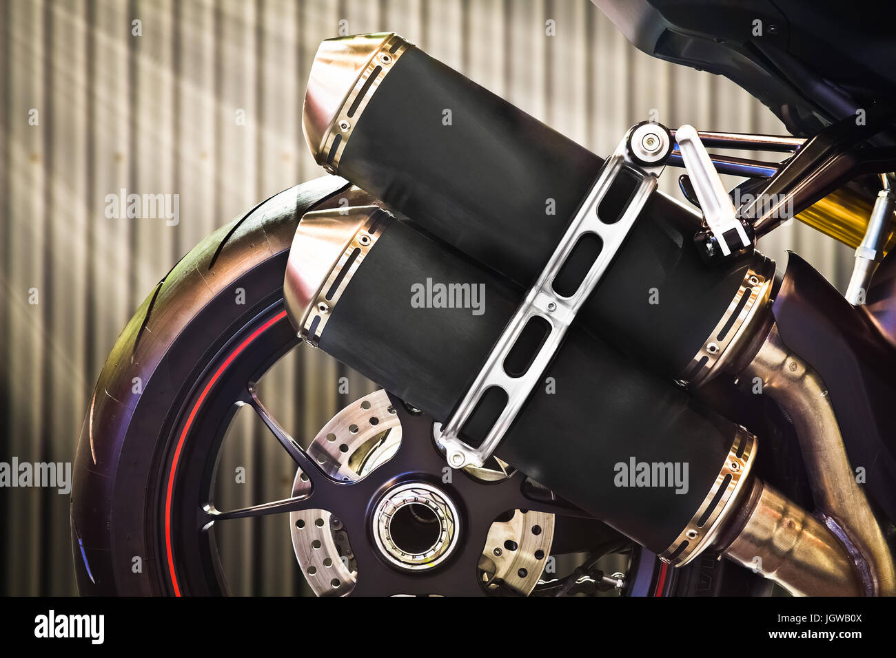 Twin exhaust motorcycle deals