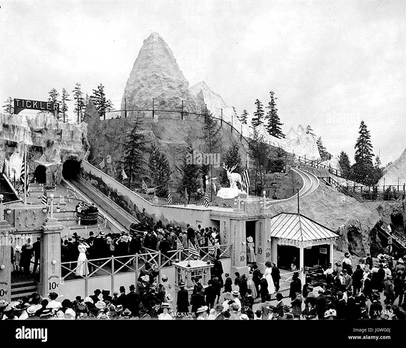 Seattle Fariy Ride Alaska-Yukon-Pacific Exposition in Seattle, 1909 - Fairy Gorge Tickler ...