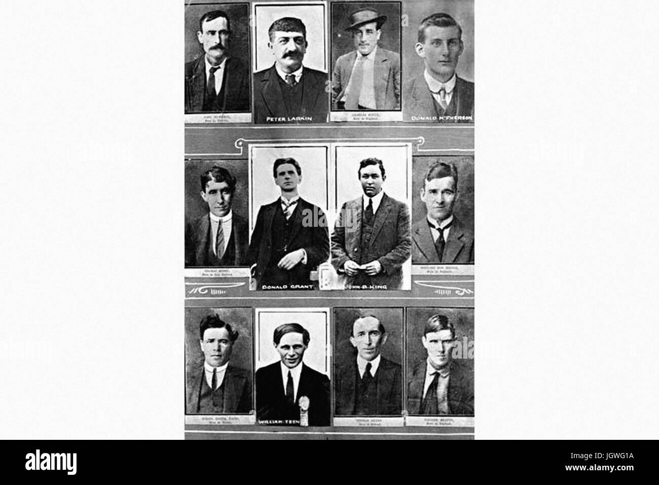 Industrial Workers of the World Photographic postcard of 12 convicted