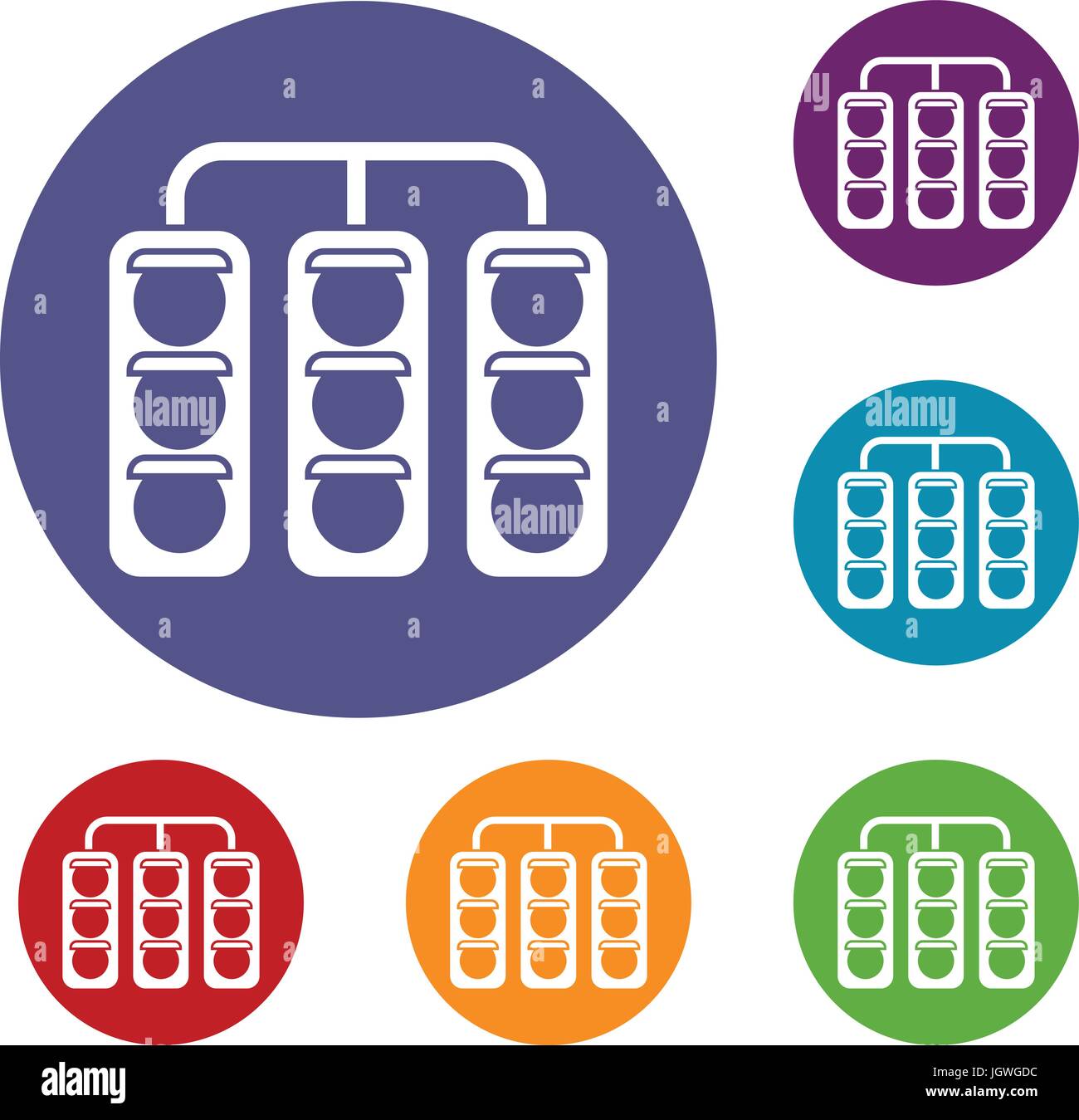 Traffic lights icons set Stock Vector Image & Art - Alamy